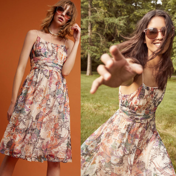 NWT ANTHROPOLOGIE Maeve Mackenzie Floral Dress - Picture 8 of 8